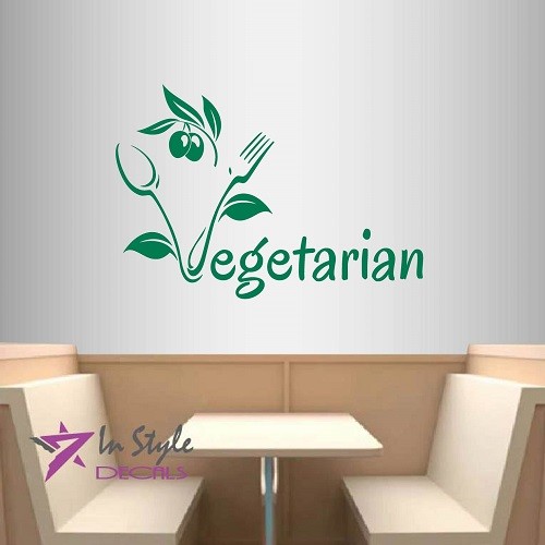 Vinyl decal vegetarian - vinyl,