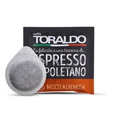 150 Dosettes Papier 44mm Caffè Toraldo Mélange Crémeux Café Intense Et Assurance