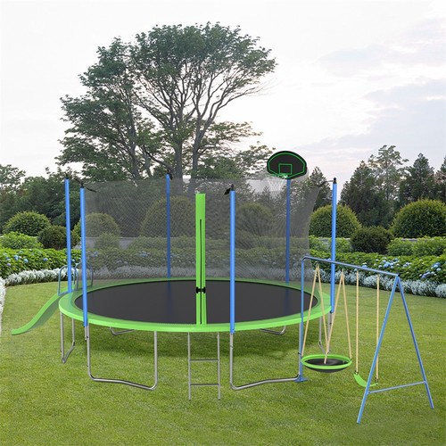 12ft trampoline slide and - 12ft,
