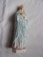 Statue ancienne en porcelaine Biscuit Christ