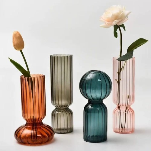 Vase coloré rayé - , créatif