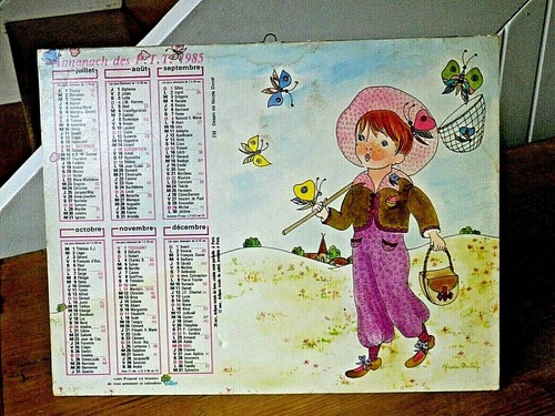 Almanach ptt calendrier oller - almanach,