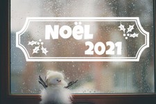 * 1 Sticker Noël 2021 pour