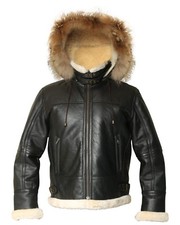 Veste aviateur en cuir de