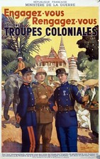 affiche poster engagez vous troupes coloniales