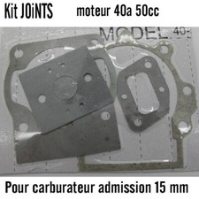 Kit joint debroussailleuse 1 bride 1 moteur 1carter 1 pour carburateur Ø 15 mm 