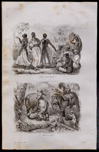 1835 inde danse hindoue - -,