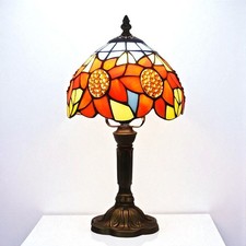 Lampe baroque vitrail Tiffany