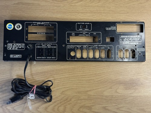 Marantz 2285b back - marantz, plate
