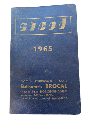 Ancien agenda 1965 avec - ancien,
