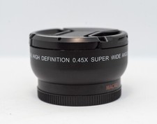Adaptateur Grand Angle Objectif Photo/Video HIGH DEFINITION Macro x0,45 52mm