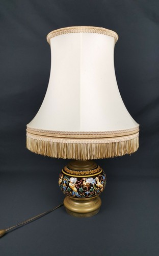 Pied lampe faience - pied, de