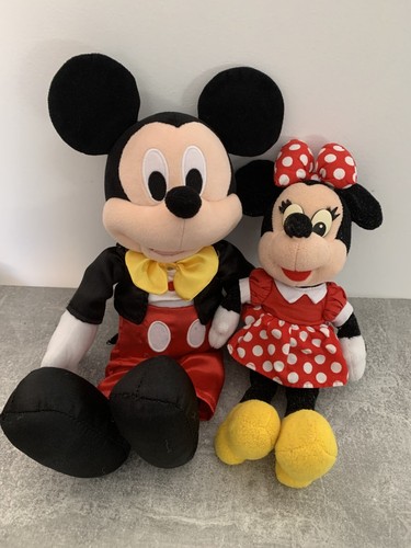 Peluche couple mickey - couple, minnie