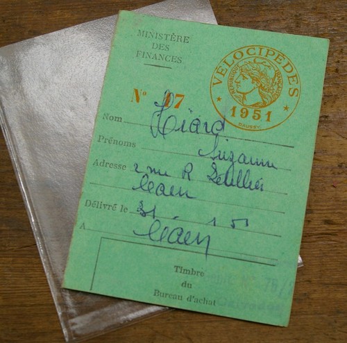 1951 ancienne vignette fiscale - 1951,