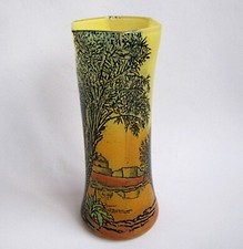 Ancien Vase 28 cm Décor
