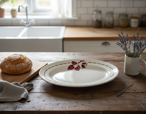 Ancien plat ovale - plat,