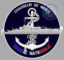 AUTOCOLLANT ARMEE MARINE NATIONALE CHASSEUR DE MINES CIRCE M715 CD008