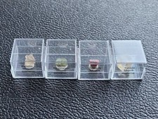 Lot 4 minéraux de Birmanie Topaze Spinelle Uvite Petalite mineral burma mogok 1