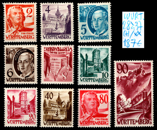 Wurtemberg série à 37 - wurtemberg, :