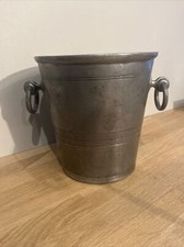 Ancien Seau à Champagne en Étain Les Étains De Paris Made In France