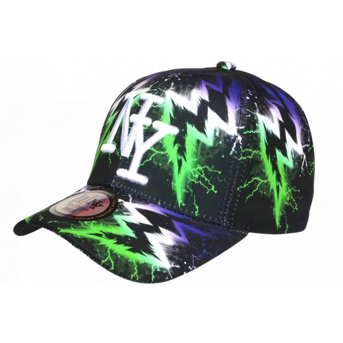 Casquette verte violette - casquette, ny