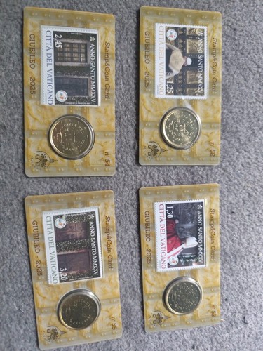 Stamp and coin card - stamp, vatican