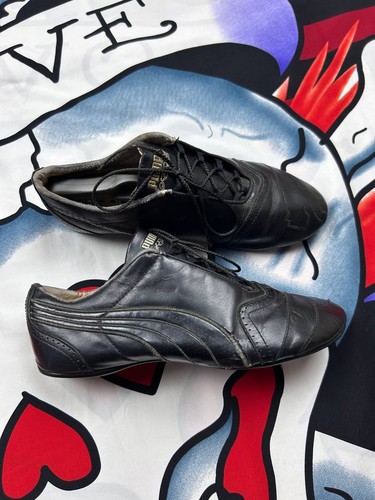Puma speed cat black leather - puma,