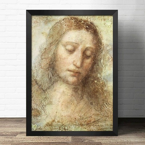 Toile tableau croquis leonard - toile,