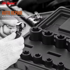 Hi-Spec Jeu de 9 Douilles Torx