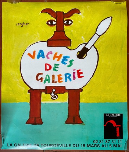 Affiche exposition vaches - exposition, de