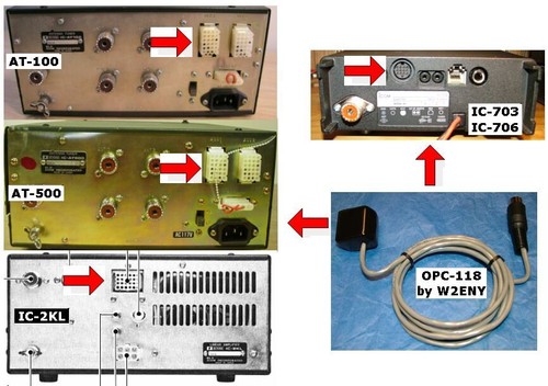 W2ENY OPC-118 13 for Icom 7000