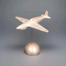 Ancien Avion Miniature WW2  Jouet Collection Ancien Aluminium Milieu XXe