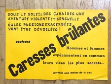 Caresses brulantes affiche - caresses,