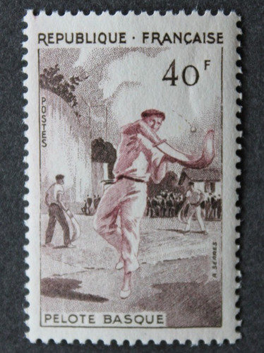Timbre france pelote - france,