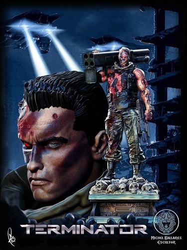 Terminator resin figure - terminator,