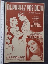 partition ne partez pas déjà - Rina Ketty