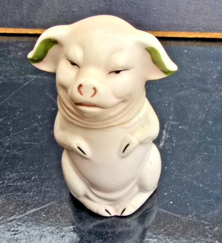 Moutardier cochon porcelaine - moutardier,