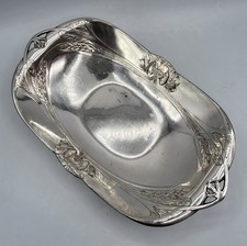 Coupe métal argenté décor