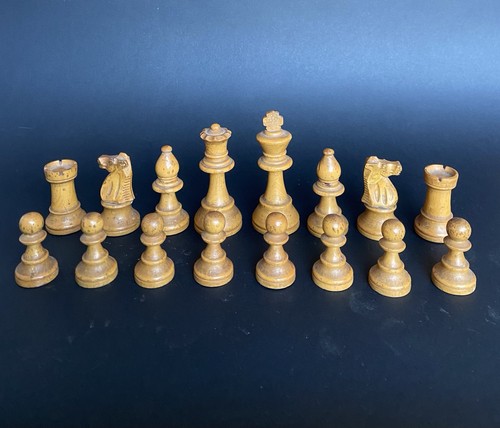 Jeu échecs ancien bois - jeu, d’échecs