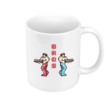 Tasse Céramique Mug Bros Pixel Art Gamer Vintage Arcade Jeux Video 1980