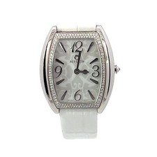 Milus Cirina pour Femmes Acier Diamant Montre-Bracelet – Mouvement Quartz, Cuir