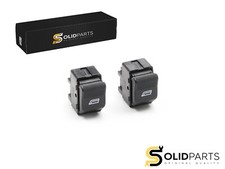 2x Solide Lève-vitre Bouton
