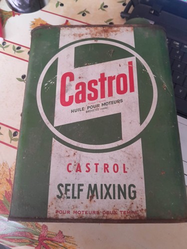 Ancien bidon huile - ancien, castrol