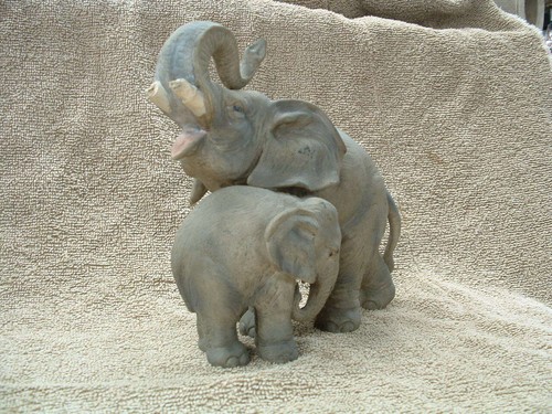 African mother elephant and - african,