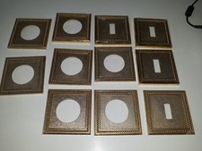 plaques  Arnould   louis xv  métal  prises et interrupteurs  lot 11 plaques