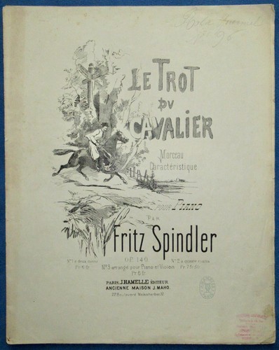Fritz spindler piano mains - spindler,