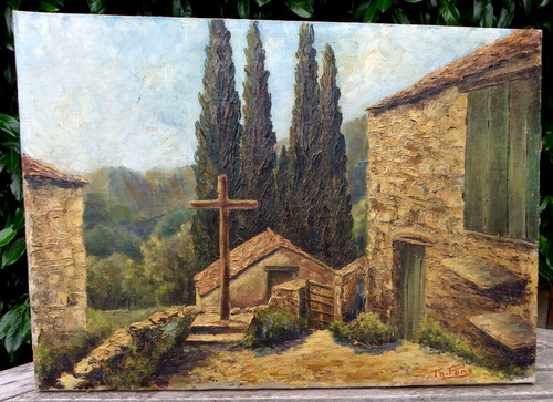 Tableau huile sur toile - toile, de