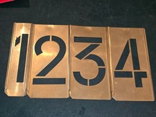 Chiffres Pochoirs En Laiton s'emboîte 100 mm