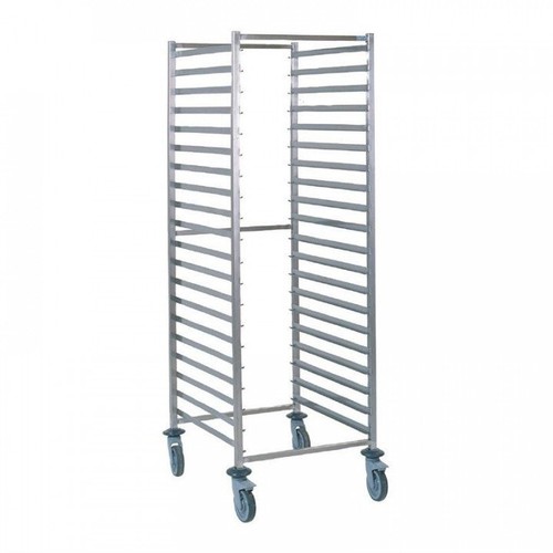 Chariot inox glissières 20 - inox,