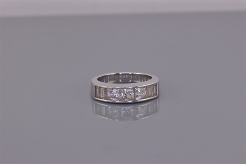 Sterling silver channel set - channel,